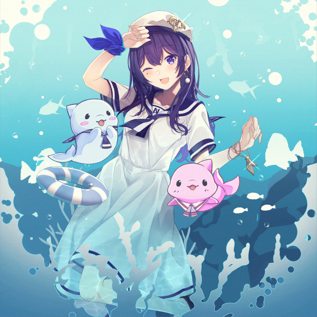 めろう2023夏イラスト（背景あり）