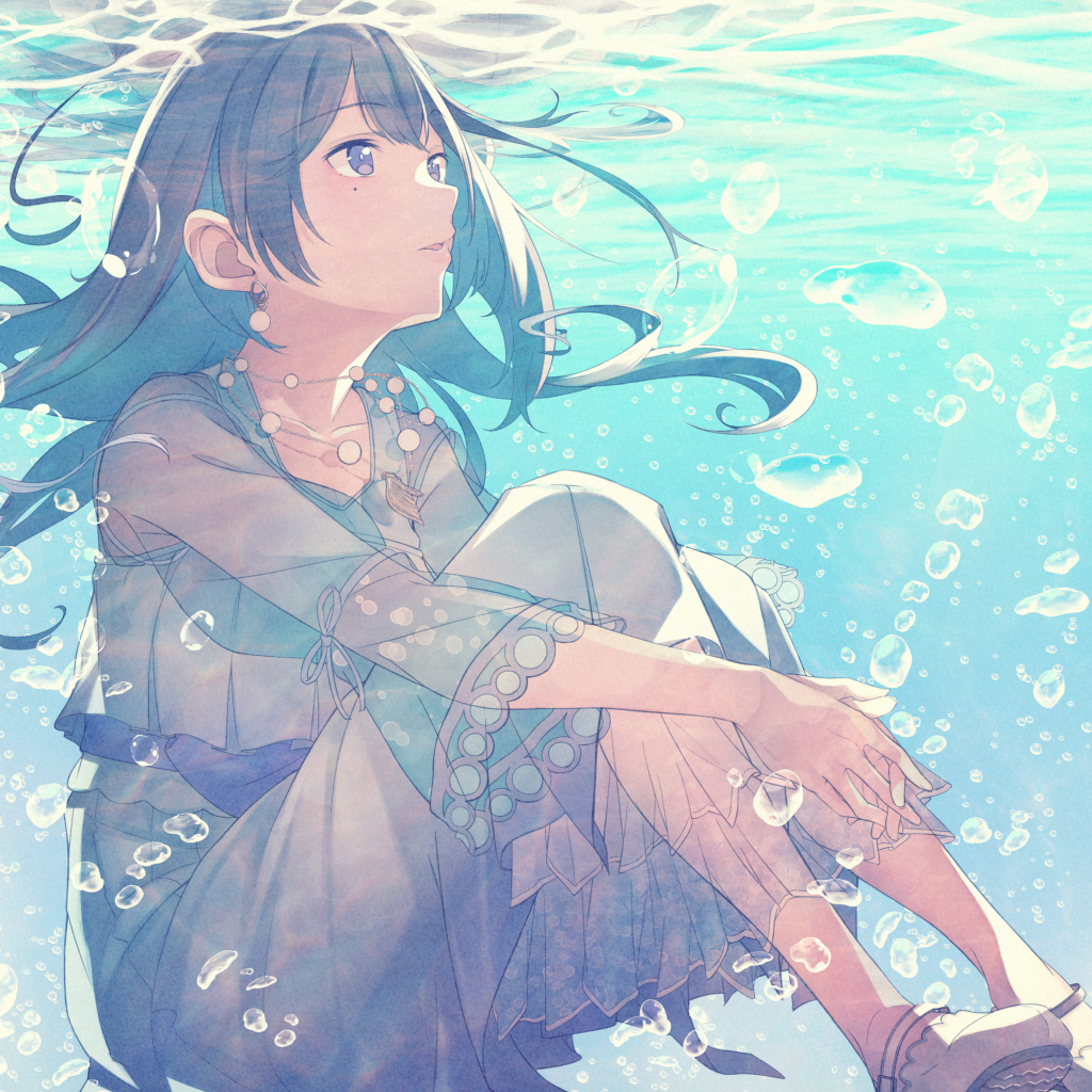 ジャケット( 水背景あり )