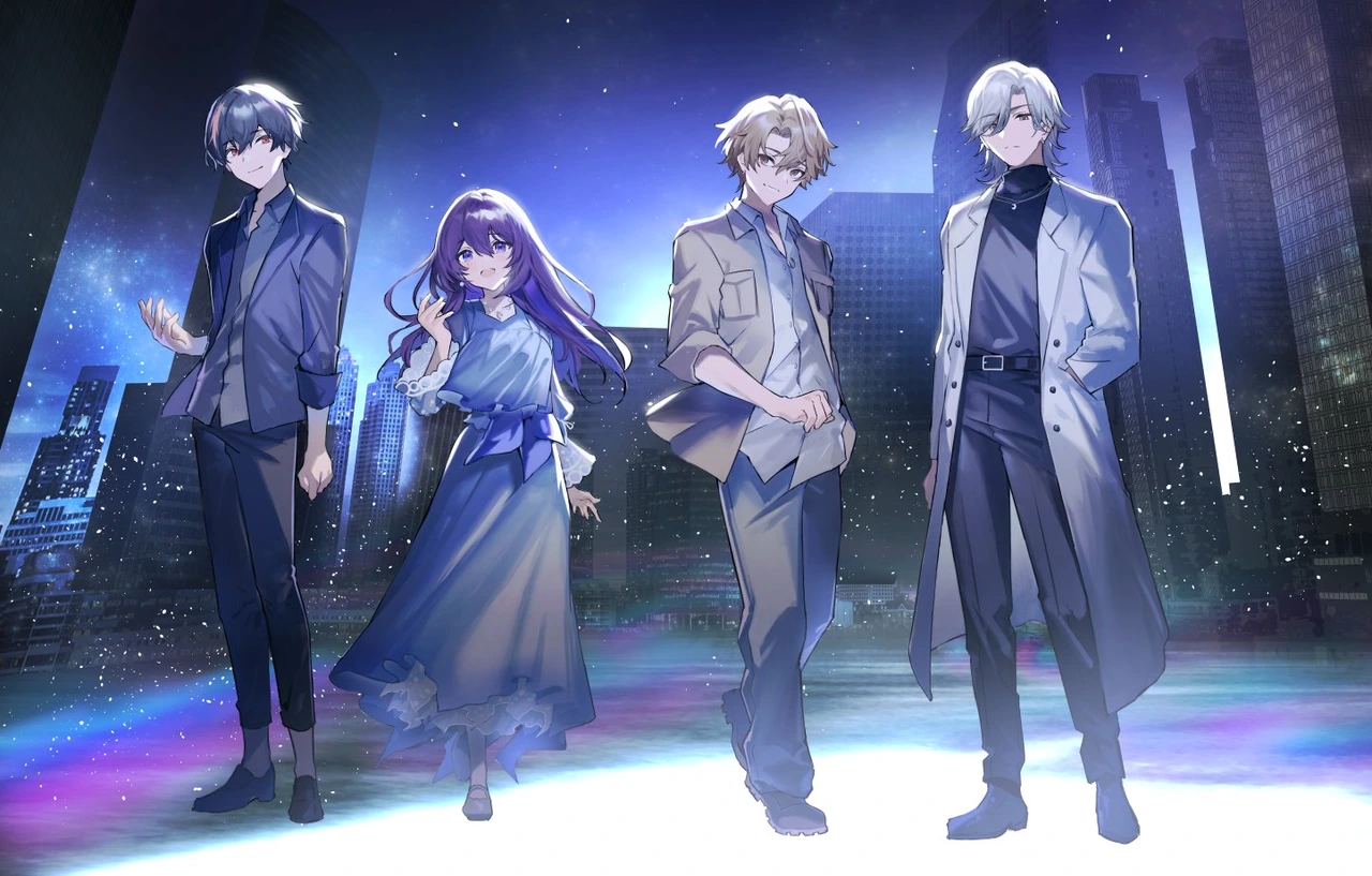 4人の5周年記念イラスト
